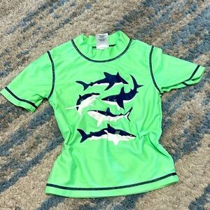 Boys Shark swim cover shirt